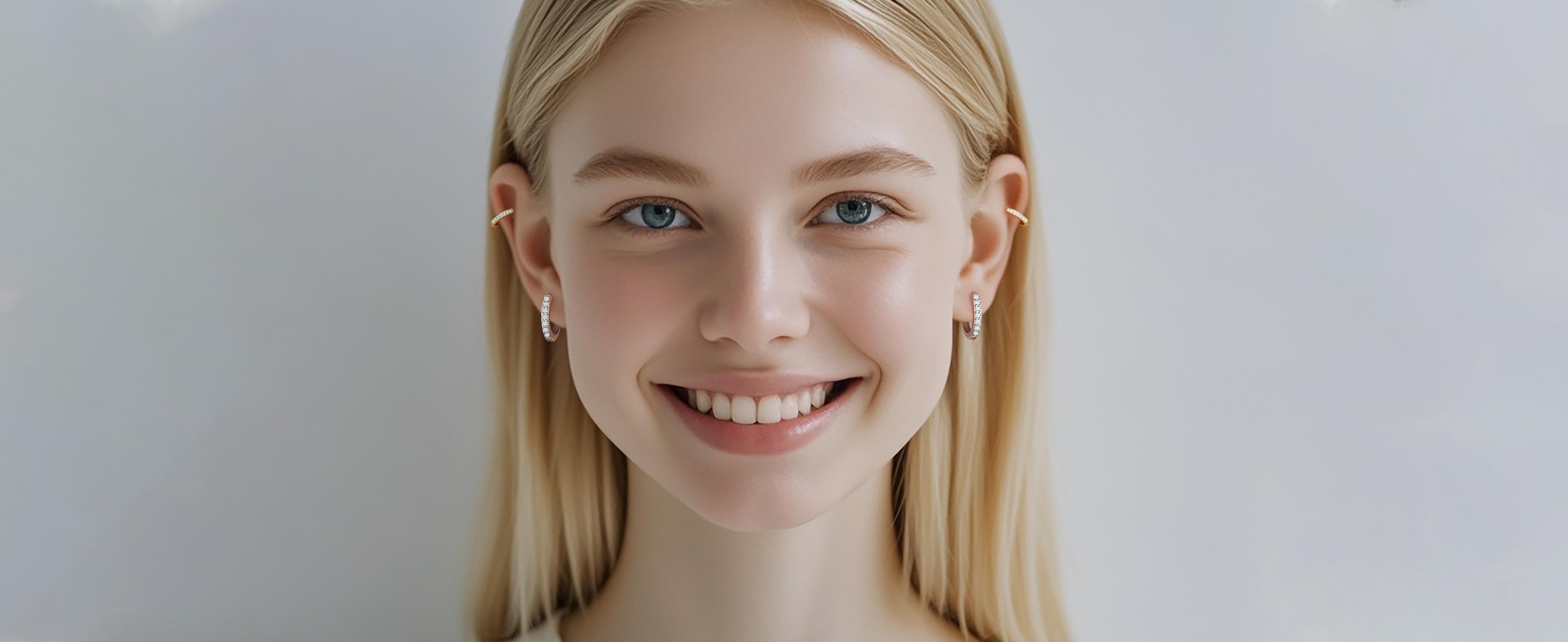 925 Sterling Silver Hypoallergenic Earrings Set, Dainty Stud Huggie Earrings Small Hoop Earrings for Multiple Piercing small hoop