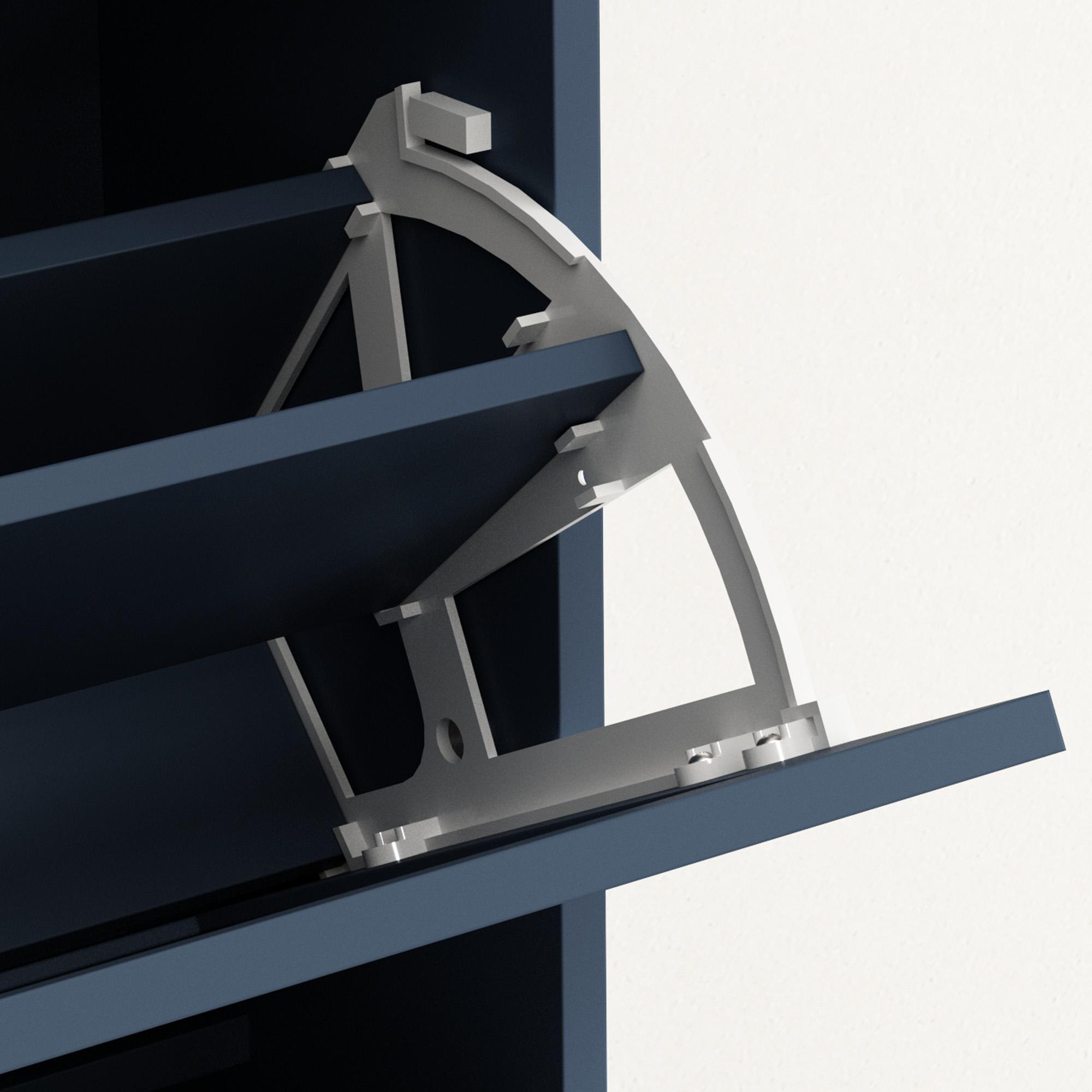 Farmhouse Shoe Storage Cabinet with 2 Hidden Flip Drawers & 2 Drawers – Narrow Freestanding Shoe Rack Organizer with Adjustable Shelves for Entryway