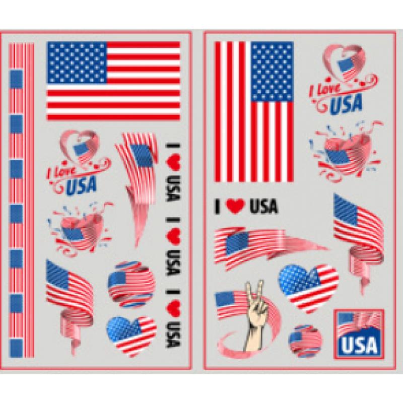 5 sets/10 national flag tattoo stickers, temporary stickers for fans' parties of world football, national flags, marathon events, etc