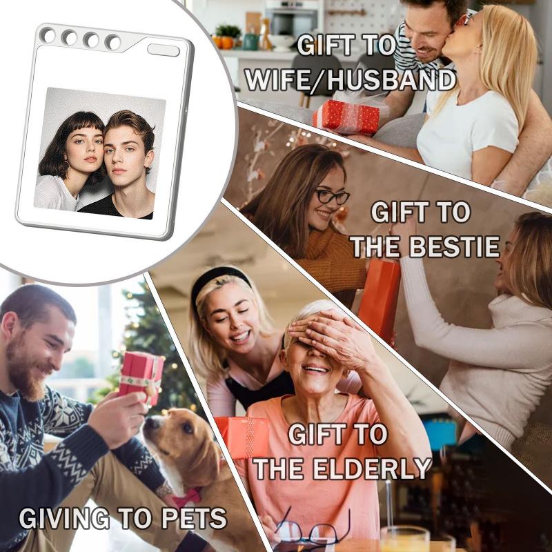 Anti-Lost DIY Locator, E-Ink Screen Projection Keychain, Portable Positioning Design