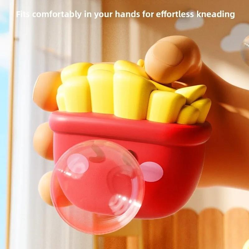 Cute Food Series Spitting Bubbles Squishy Squeeze Toys, Anxiety Stress Relief Sensory Antistress Toys, Fun Gift for Adults & Kids
