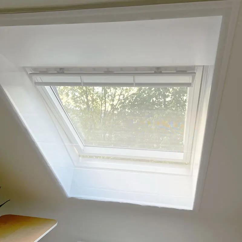 White Bordered Mesh Screen with Hook & Loop – Mosquito & Insect Protection, Breathable Multi-Purpose Decorative for Home Windows & Doors