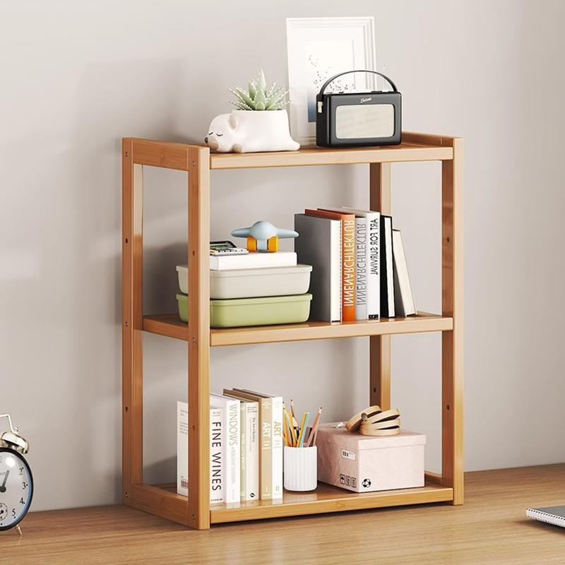 Multi-Layer Storage Rack, Desktop Organizer, Multi-Functional Holder, Simple Design, Office Desk Bookshelf, File Organiser