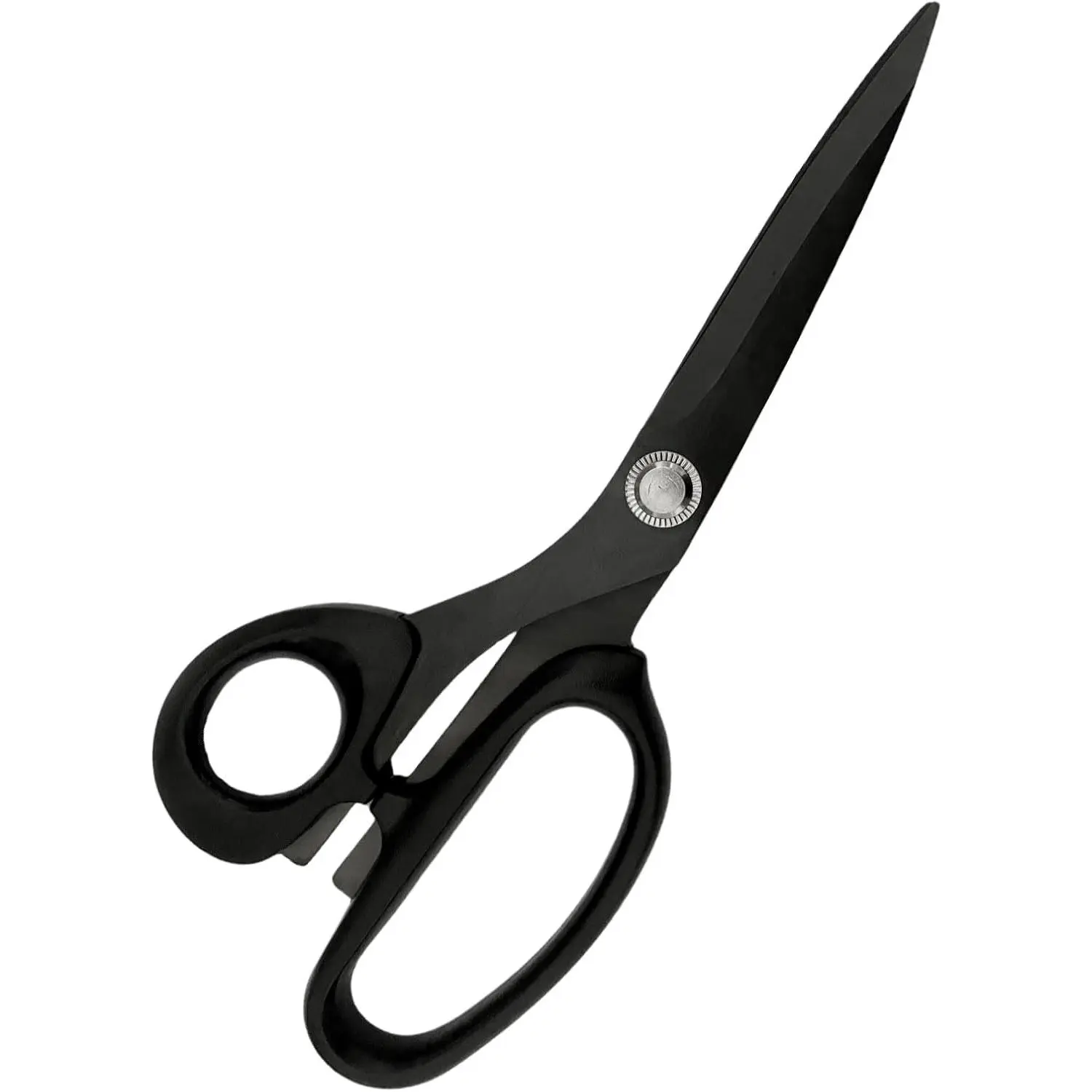 Left-Handed Scissors for Adults, 8 Inch Titanium Coating with Stainless Steel Blade, for Dressmaking, Leather Professional Sewing Fabric, Crafting and Home General Use, Black