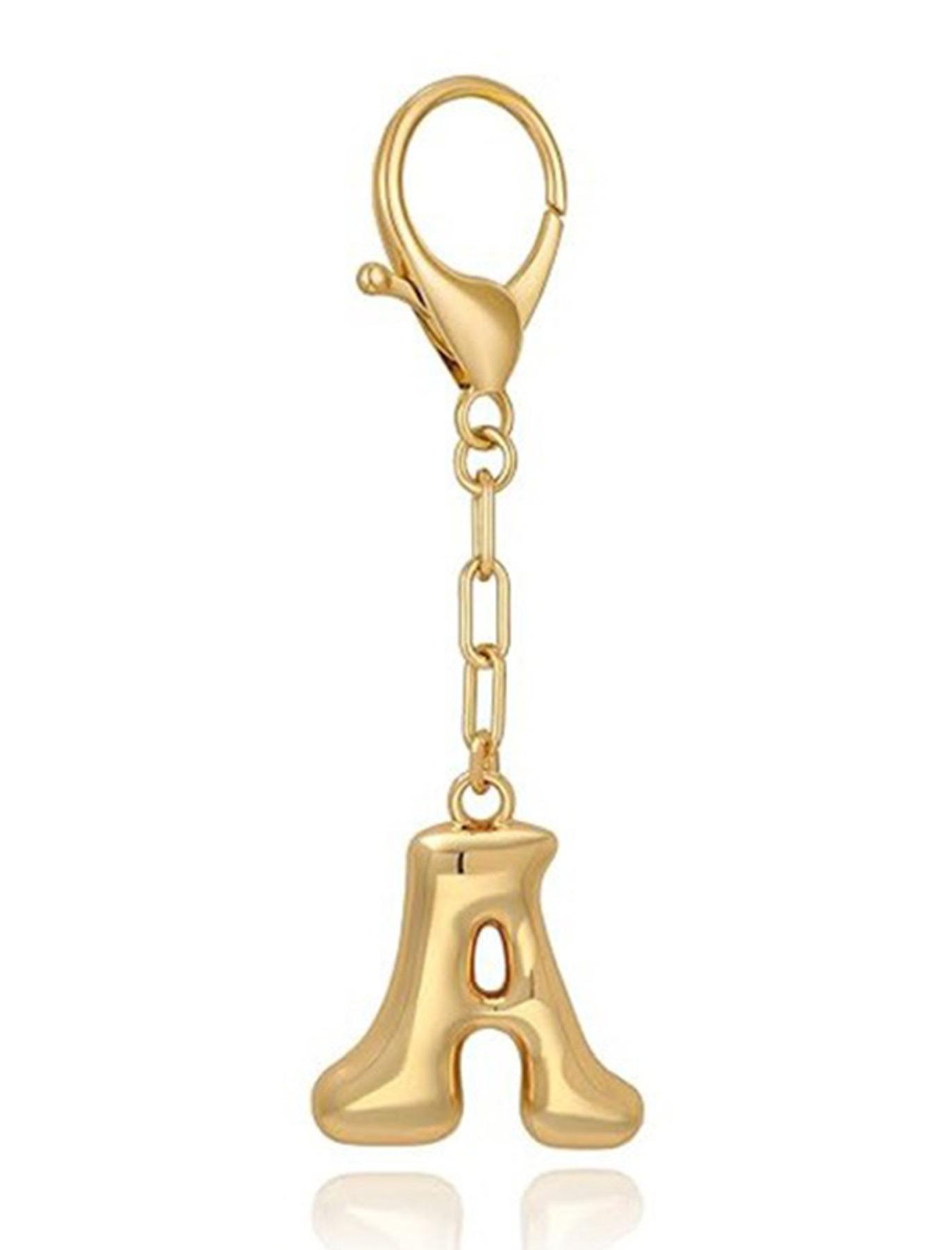 Bubble Initial Charm for Bags & Purses, Elegant Personalized Accessory for Stylish Women, Perfect Gift Idea for Her, Bag Charm