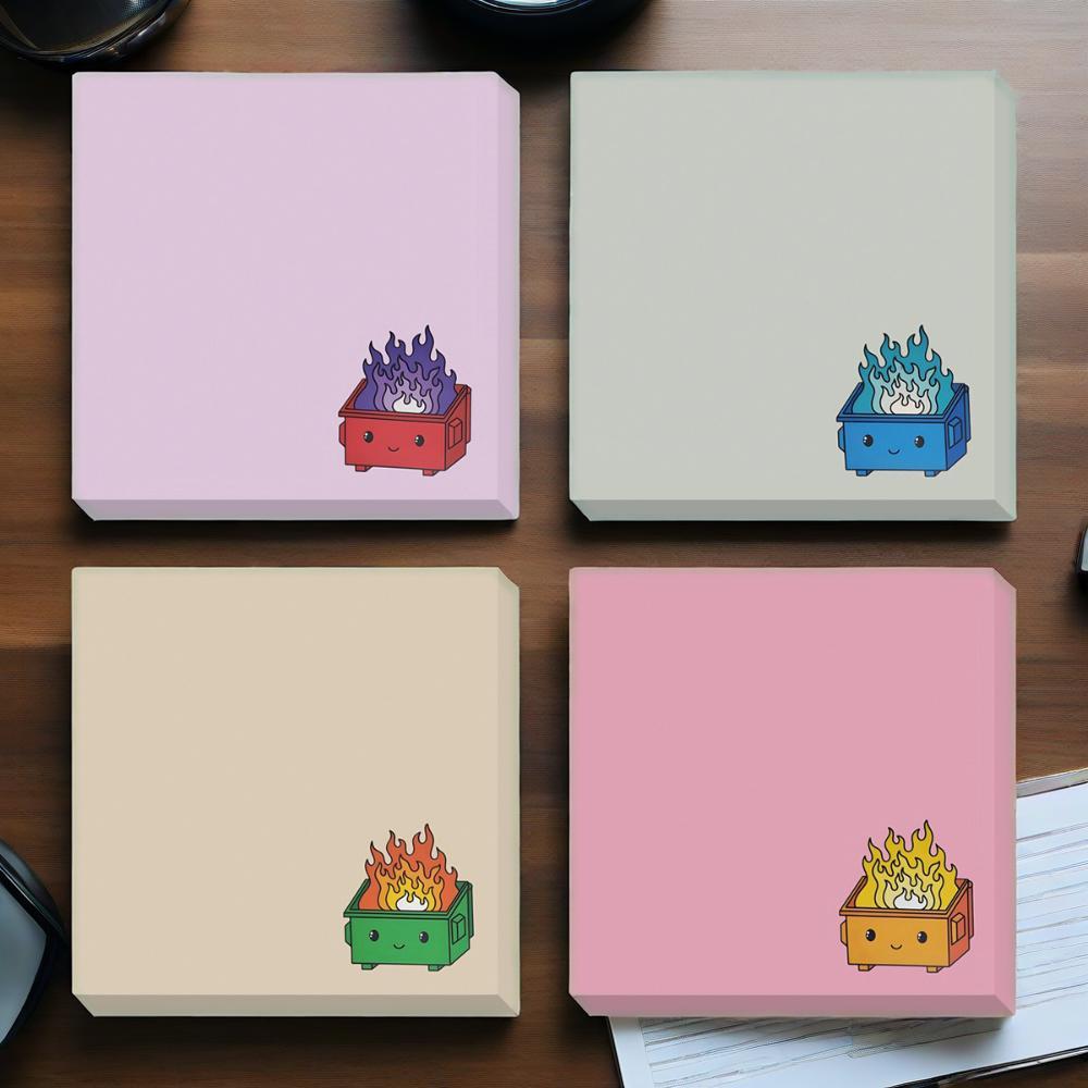 Retro Computer Pattern Sticky Notes  Creative Office Notebooks  Study Supplies  Perfect Gifts for Returning To School