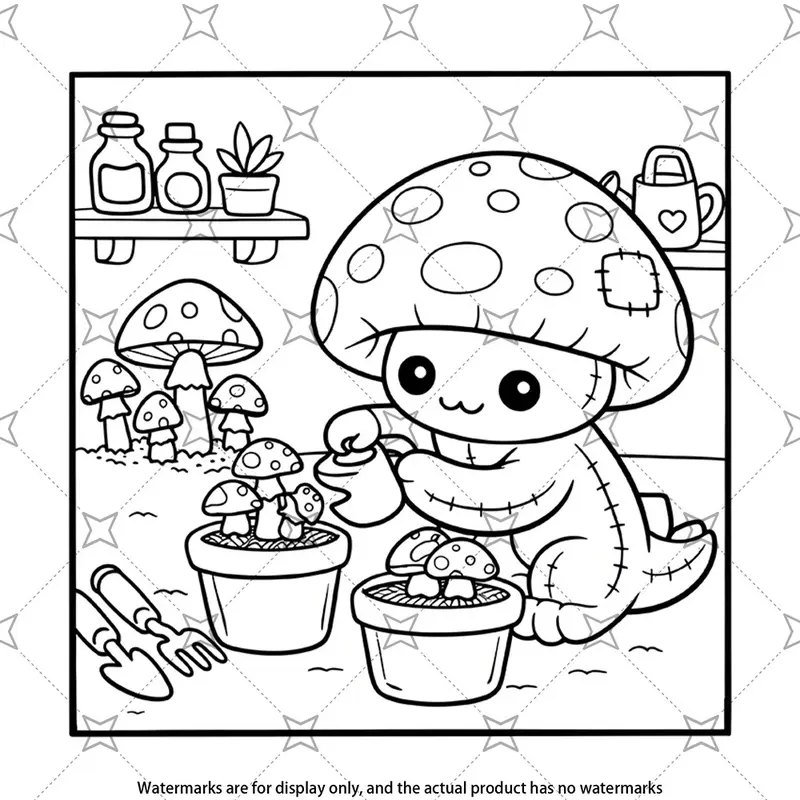 Creepy Cuties Coloring Book, Spooky Kawaii Goth Cute Dark Fantasy ...