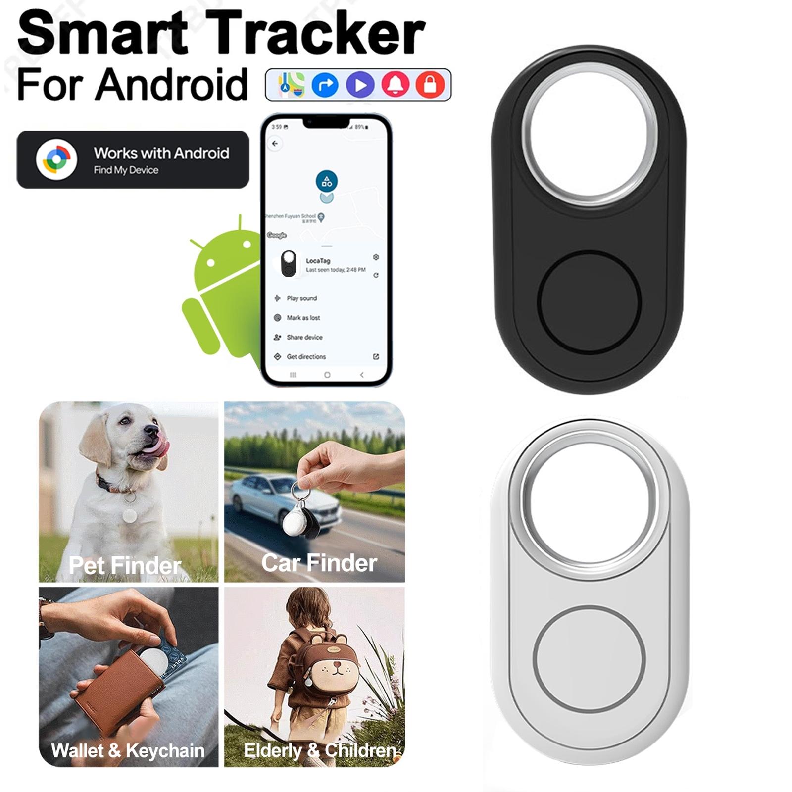 Google GPS Tracker for Android Smartphones, Precise Location Finder, Bluetooth-compatible Tracking Device for Keys Wallet Luggage Pets, Not for Apple Devices