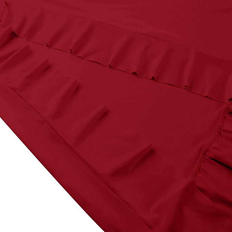 JY24071SKO-Women's Summer Sheer Beach Cover Up Dress Elegant Sleeveless V-Neck Ruffle Trim Split Maxi Gown Lightweight Transparent Mesh Long Dress for Tropical Vacation Poolside and Cruise Wear