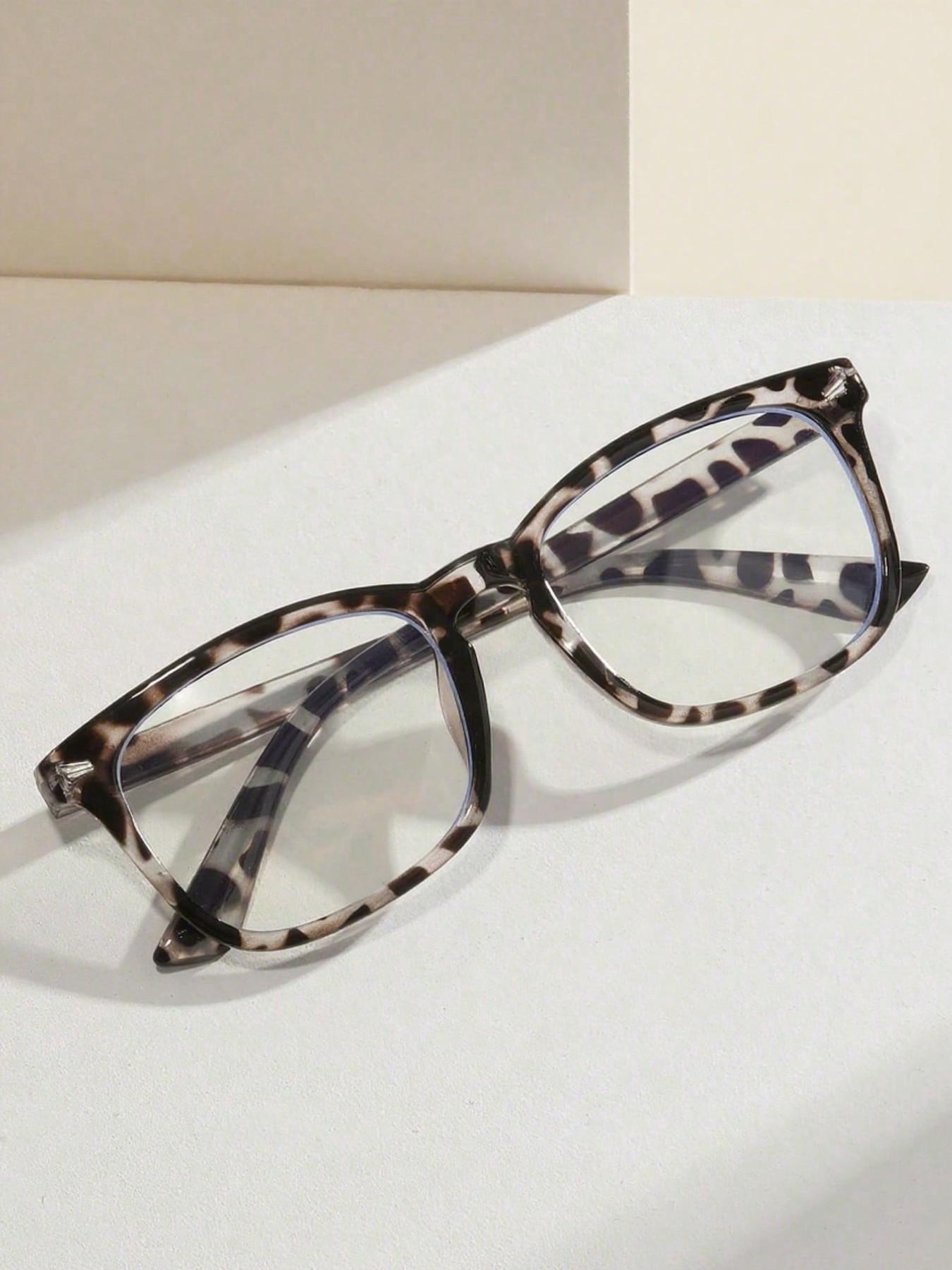 Unisex Square Frame Glasses, Lightweight Fashion Eyewear for Computer, Gaming, TV, Phone, Reduces Eye Fatigue, 3-Pack