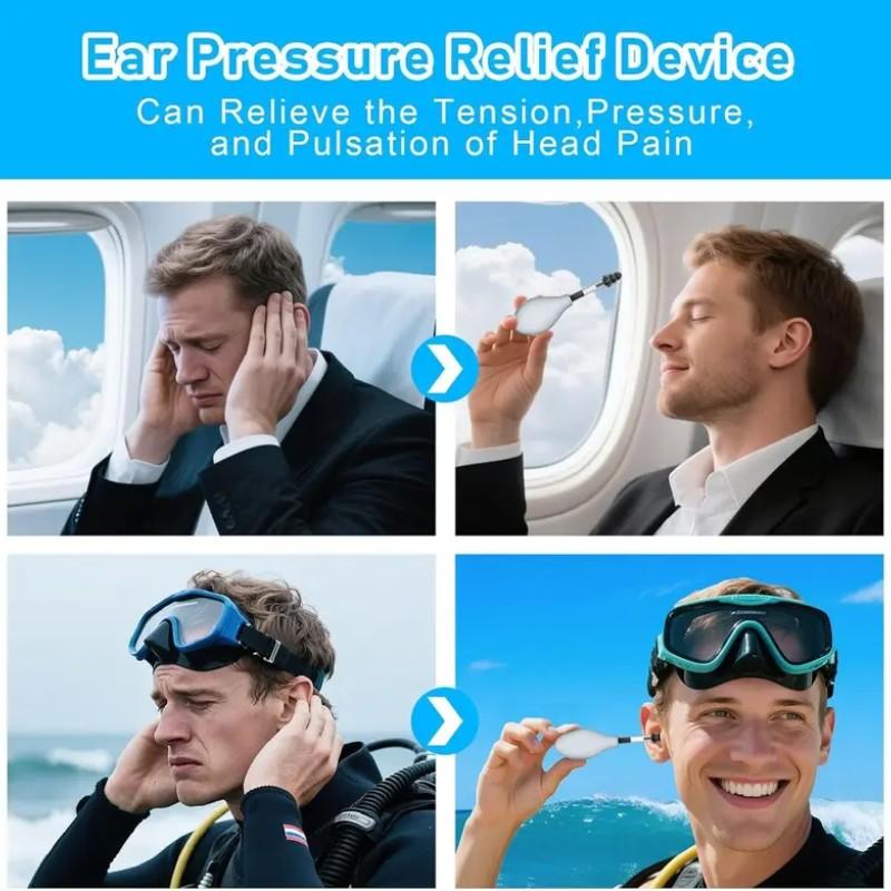 Ear Pressure Relief Suction Device, Instantly Relieves Migraines, Tinnitus, Travel Discomfort, Safe, Portable, Efficient Ear Wax Remover