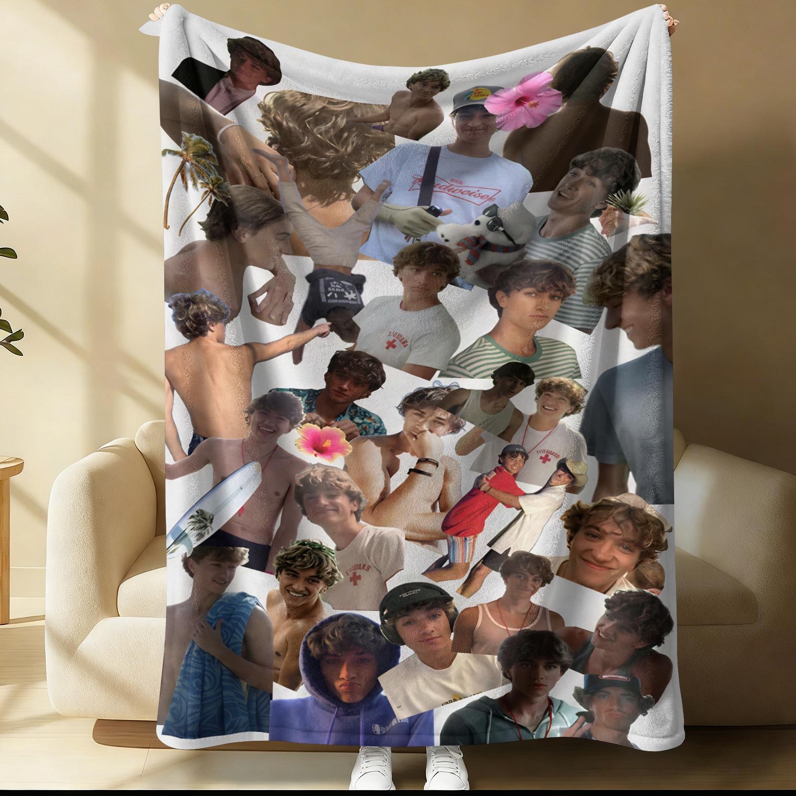 Malachi Barton Patterned Blanket, Everyday Holiday Birthday Gift For Kids And Adults, Soft, Warm And Lightweight Plush Blanket For Bed, Sofa, Car, Room Decoration