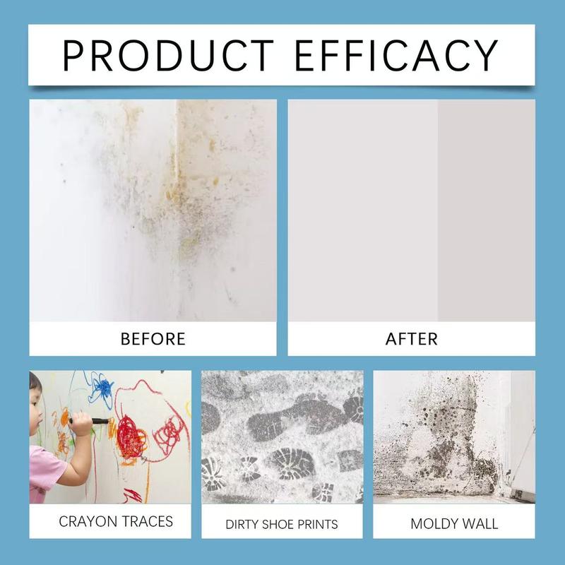 Jaysuing Wall Stain Remover, Stain Treater Spray, Water Marks Cleaner for Bathroom & Kitchen Walls, Effective Mold Cleaning Solution for Home Use, Cleaner Liquid