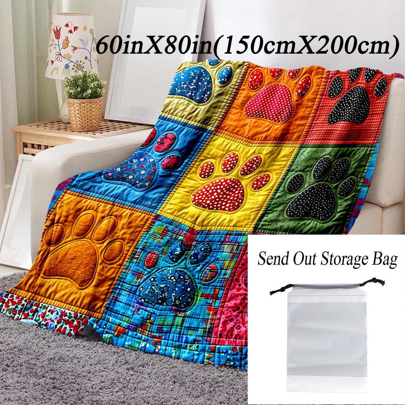 Soft Flannel Blanket for Dogs, Novelty Pet Accessory, Perfect for Naps at Home, Office, School, Travel, Gift Idea