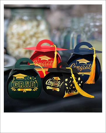 30 Pcs Graduation Cap Gift Boxes Graduation Party Favors Graduation Gifts Class of 2025 Candy Box with Tassel Table Centerpieces Graduation Decoration Treat Candy Boxes for Grad Party Supplies