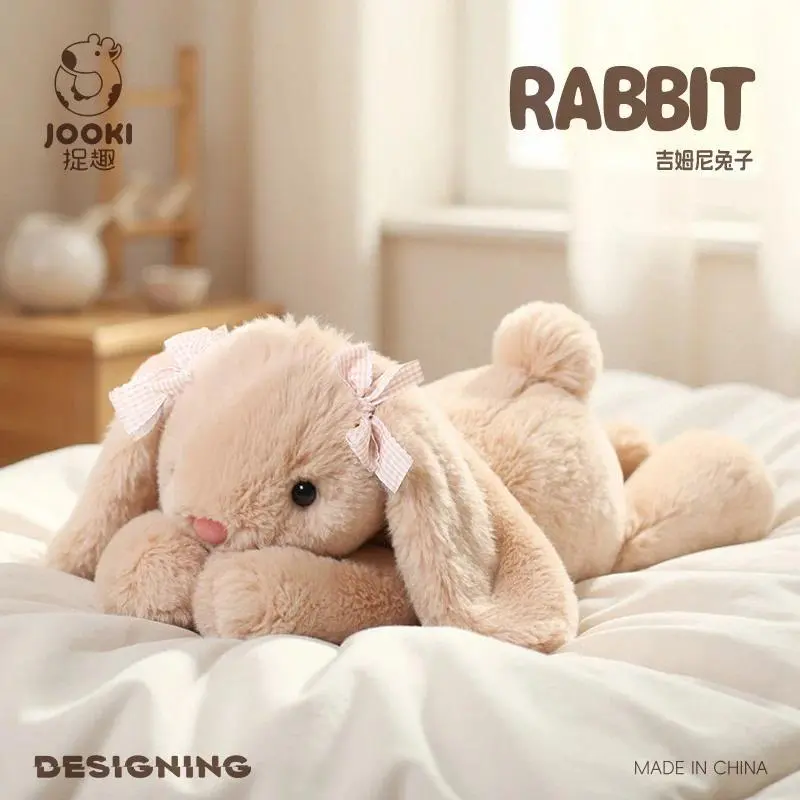 35CM Cute Long Ear Rabbit Stuffed Plush Toy, Rabbit Doll, Soft Easter Bunny Plushies for Baby Girl Stuff, Bedroom Decor, Kid Birthday Gifts