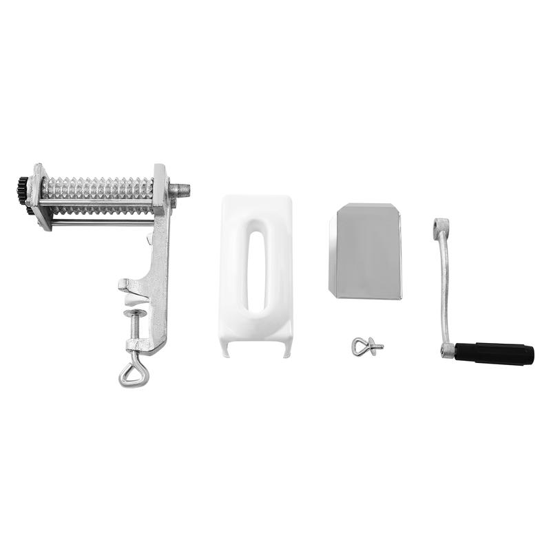 Commercial Manual Meat Tenderizer Machine, Meat Tenderizer Tool, Quick and Easy Pork Beef Chicken Steak Flatten Tool, Stainless Steel Construction Clamp-on Rolling Meat Tenderizer Kitchen Tool Kitchenware Utensils