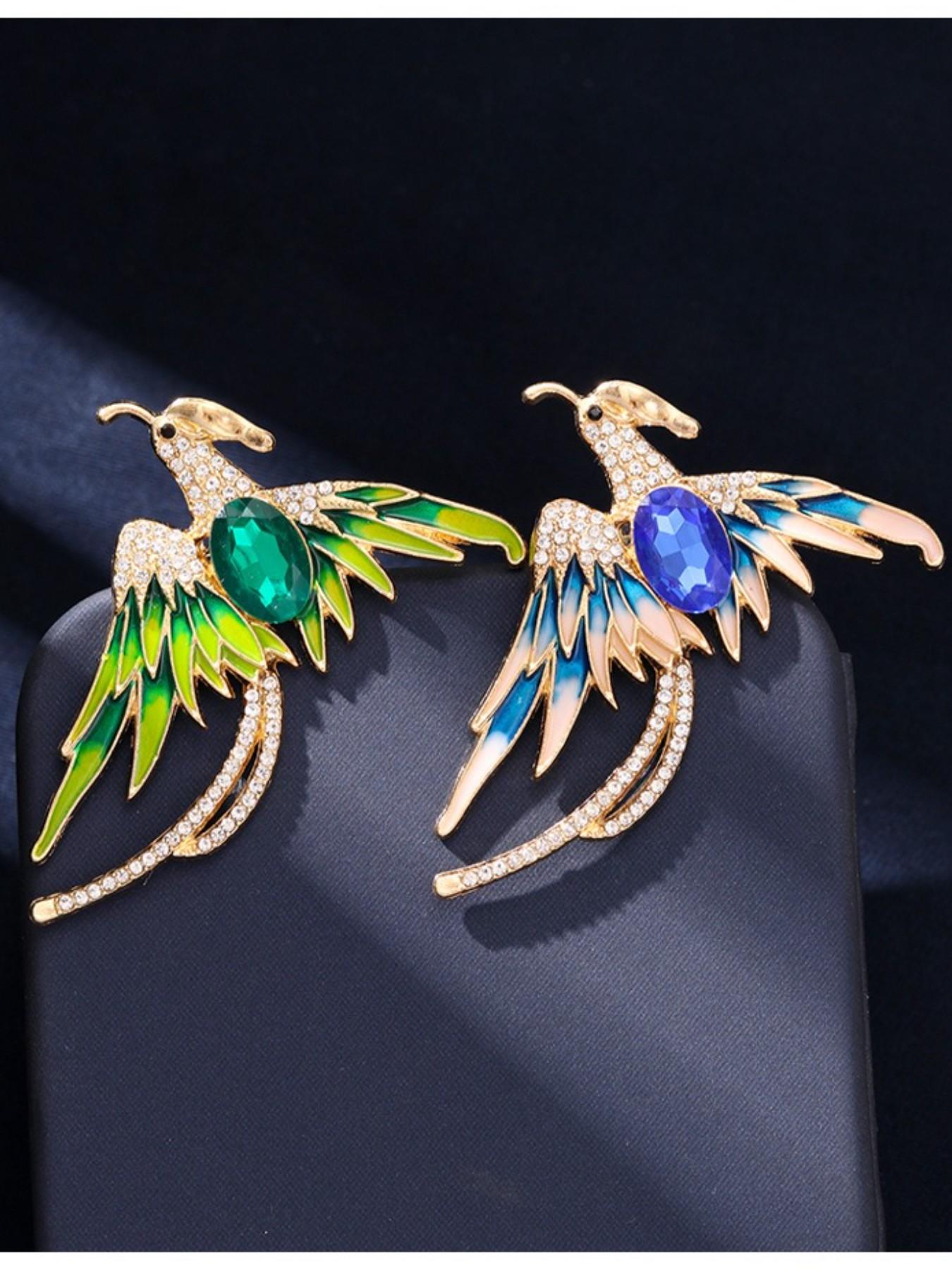 Phoenix Rebirth Eco-Friendly Brooch, Fashionable Boho Style Pin, High-End Luxury Lapel Flower, All Seasons Accessory