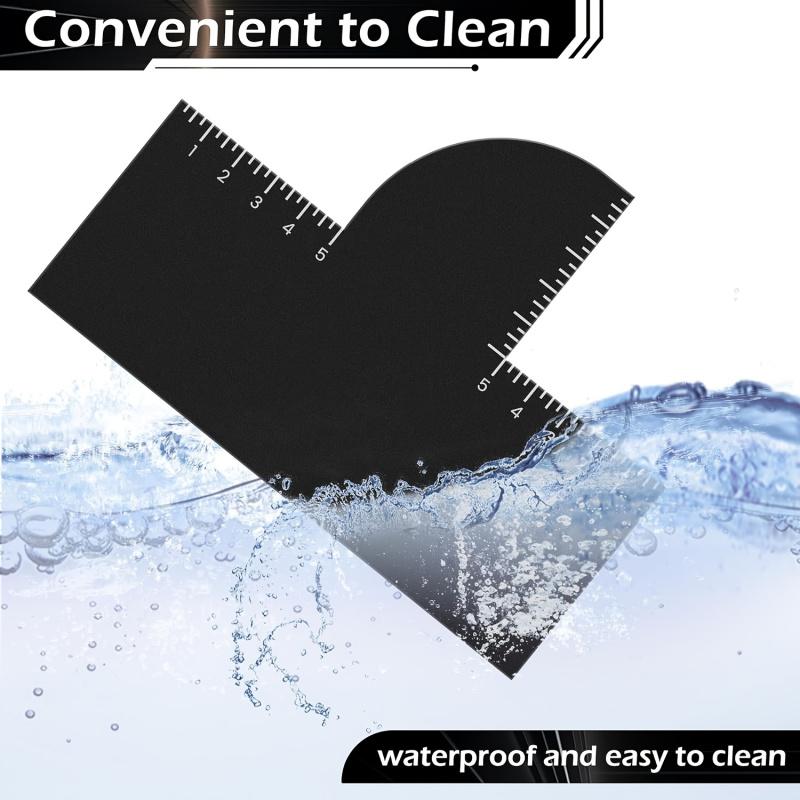 1 barber's modeling cassette measuring indicator-curved parts, durable plastic precision cutting tools, men's beauty & professional modeling assistance, battery-free, curved hairline design, textured grip handle, haircut accessories, Hair styling tool