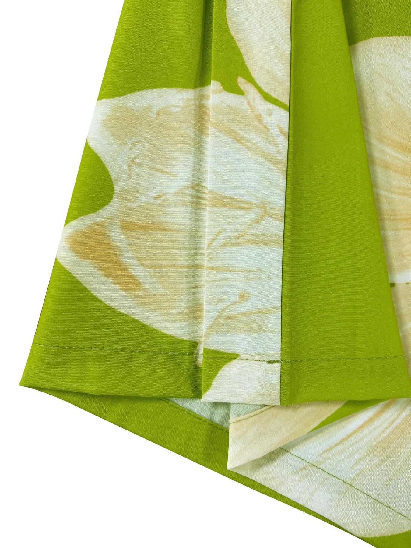 Women's Floral Print Blouse & Tie Front Wide Leg Pants Two-piece Set, Casual V Neck Top & Trousers for Summer, Ladies Clothes for Daily Wear, Womenswear