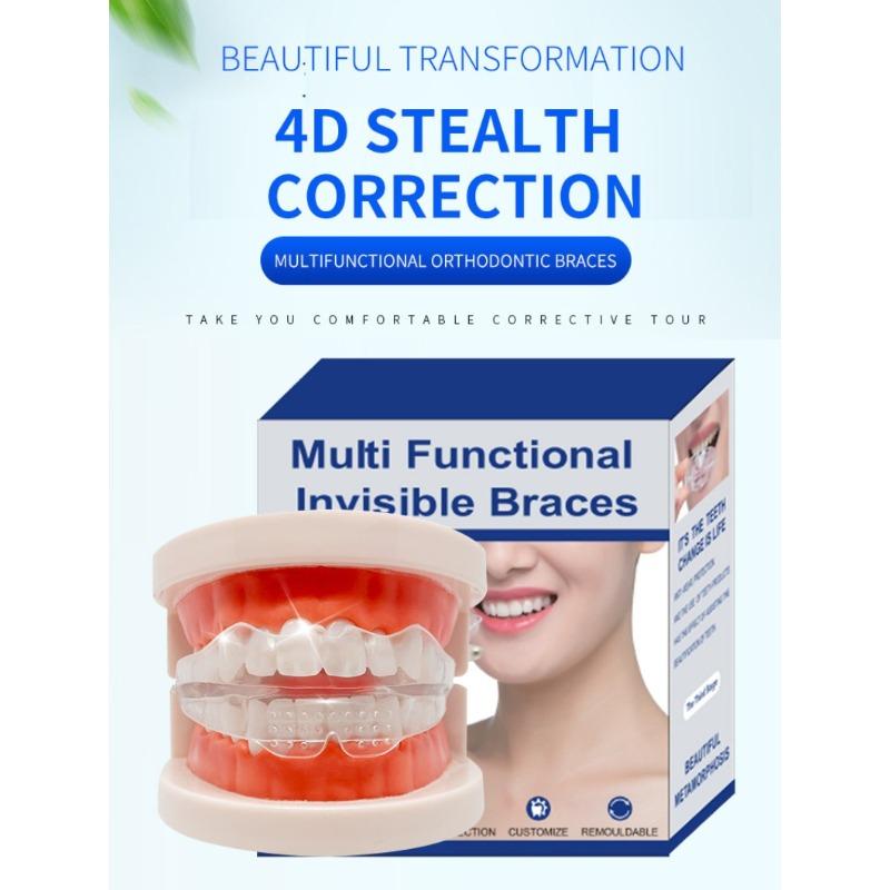 Silicone orthodontic braces Product with Storage Case, Comfortable to Wear, Safe to Use, Suitable for Both Men and Women