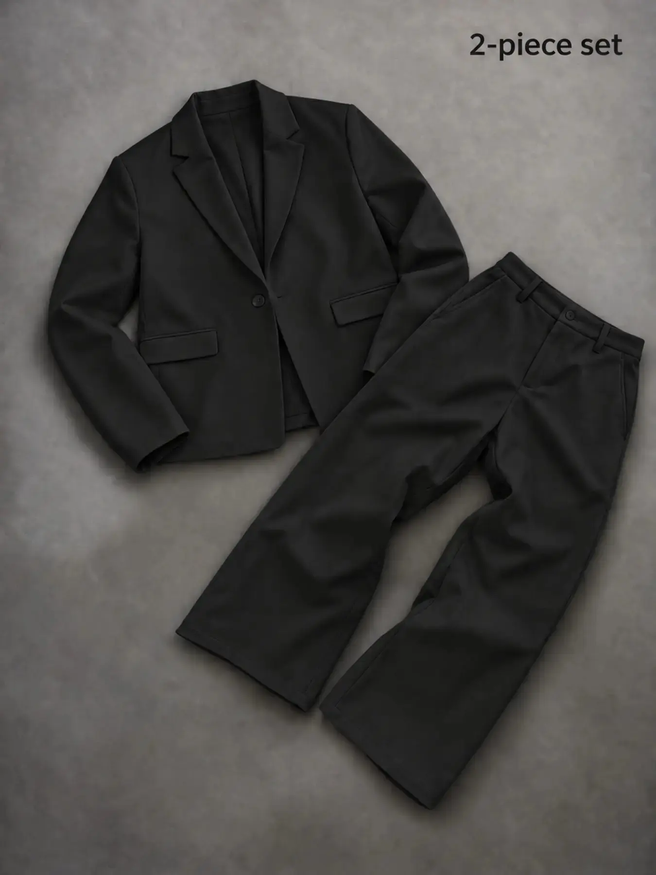Men's Casual Blazer Set, Trendy Suit for Parties and Events, Slim-Fitting Long Sleeve Jacket + Pants, All Seasons Fashion