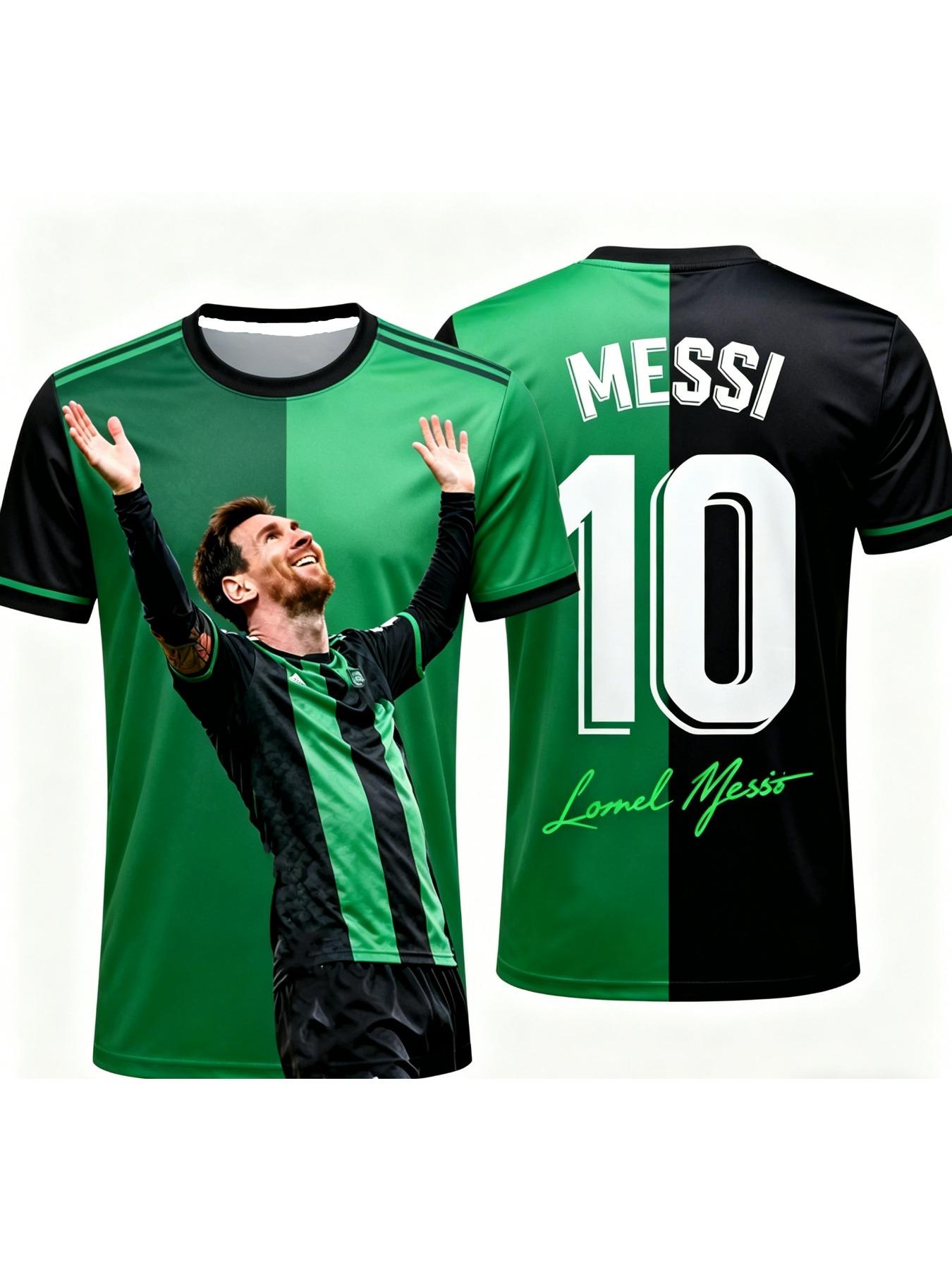 MESSI Special Edition Soccer Jersey Men Women Kids Quick-Dry Outdoor Football Shirt Breathable Commemorative Sports Top
