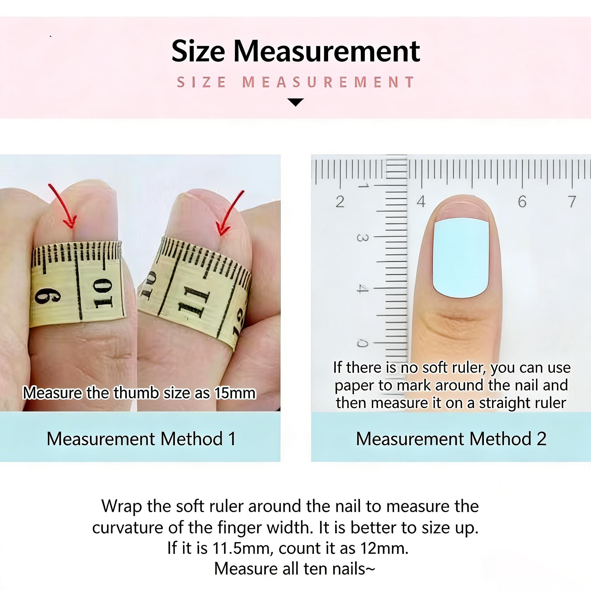 Fashionable hot girl wears removable nail stickers repeatedly