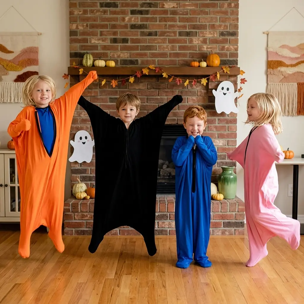 Kids' Stretchy Polyester Knit Sensory Body Sock - Breathable Envelope-Style Deep-Pressure Hug Pod, Flexible Therapy Wrap for Indoor Active Play & Sensory Needs