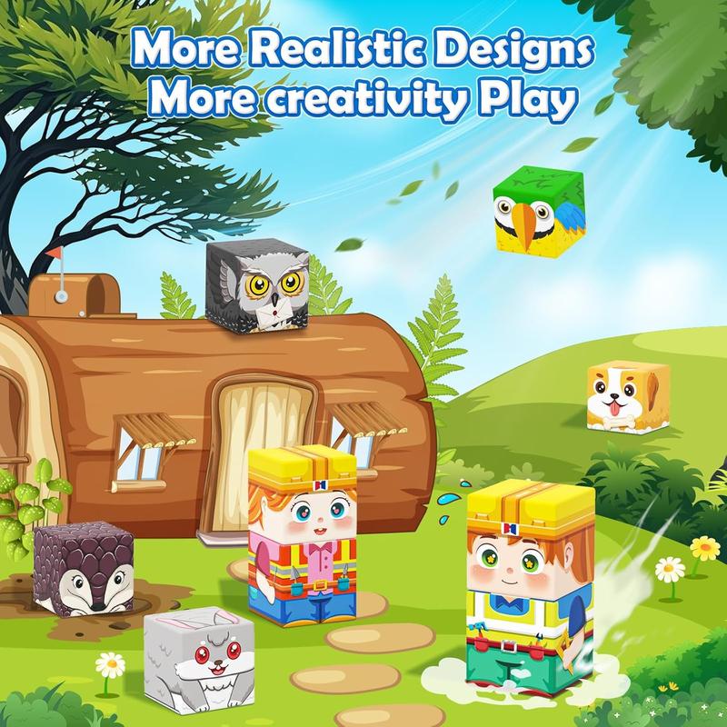 150PCS-Magnetic Building Blocks with Storage Bag STEM Montessori Toys Birthday Gift Build Mine Magnet World Classroom Must Haves