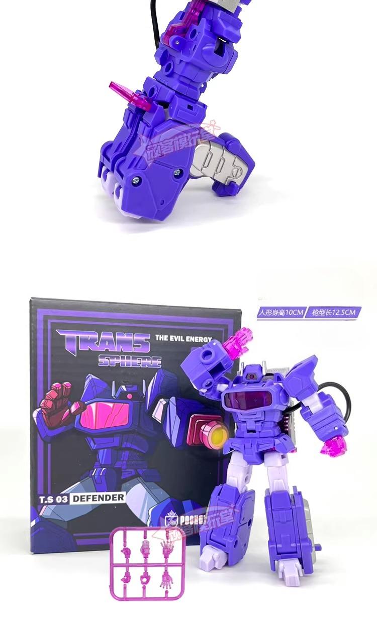 10cm Transformable Toy Shockwave Soundwave Powerglide Small Scale G1 Animated Robot Model Figurine Boy Gift