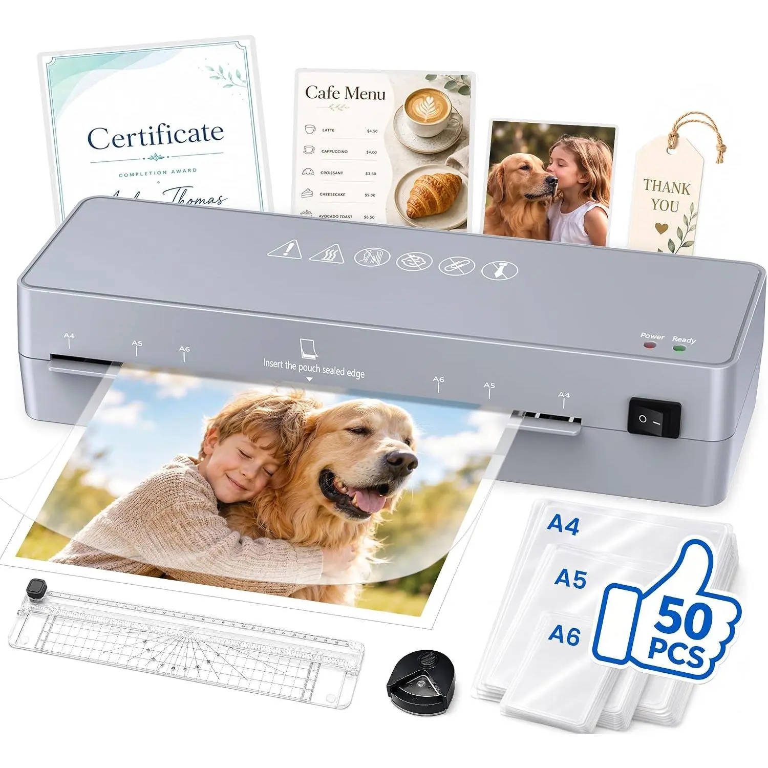 Laminator Machine 9-Inch - 5-in-1 Thermal Laminator Kit Laminator Machine 9-Inch - 5-in-1 Thermal Laminator Kit