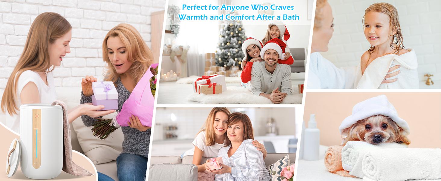 Keenray Towel Warmer for Bathroom, Towel Warmer Bucket with Heating Progress Bar, Fragrant Disc Holder, Leather Handle, Auto Shut-Off Towel Bucket Fits Up to Two 40" x 70" Oversized Towels, Blankets Keenray Towel Warmer for Bathroom, Towel Warmer Bucket with Heating Progress Bar, Fragrant Disc Holder, Leather Handle, Auto Shut-Off Towel Bucket Fits Up to Two 40" x 70" Oversized Towels, Blankets