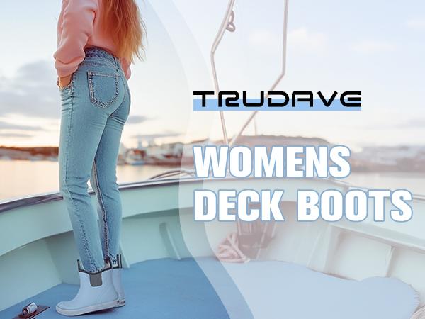 Women's  Rubber Fishing Deck Boots, Waterproof Ankle Rain Boots, Garden Shoes for Outdoor Work Comfortable Soft Heat Retention Flexibility Footwear Girl Shock Absorption