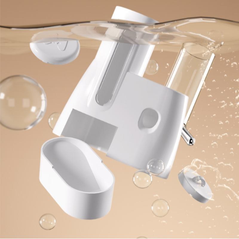 New Hamster Pet Water Bottle, Ball Rolling Drinking Device, Leak-Proof Vertical Design, Hanging Water Bottle and Food Bowl Combo, Hamster Accessories