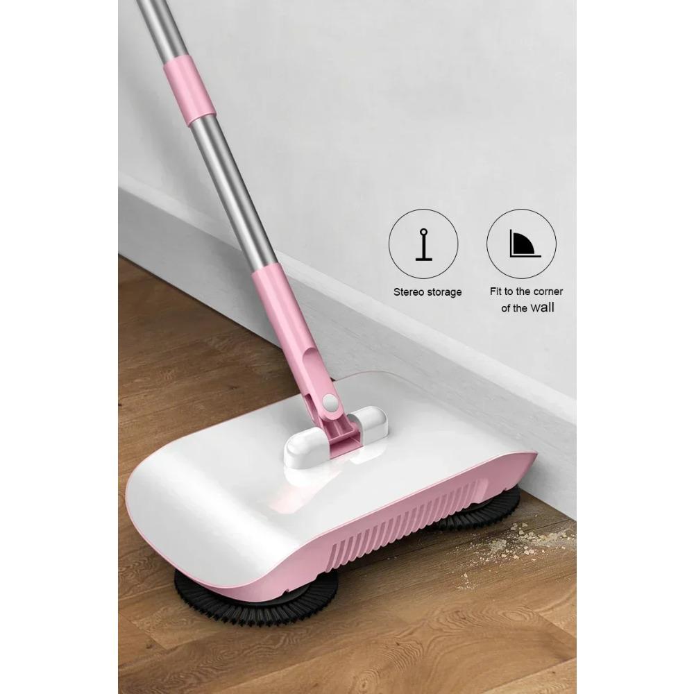 Combination of Broom and Mop Hand Push Type Scoop Household Broom and Dustpan Set Floor Magic Broom Home Cleaning Tools Sweeper Broom With Dustpan Broom Dustpan Combo