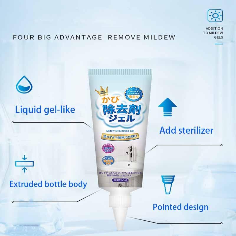 4.23 Oz Mold Removal Gel for Washing Machine Rubber Gaskets, Deep Mold Removal, Sharp Nozzle Design, Effective Cleaning Tile Grout Lines（1pcs）