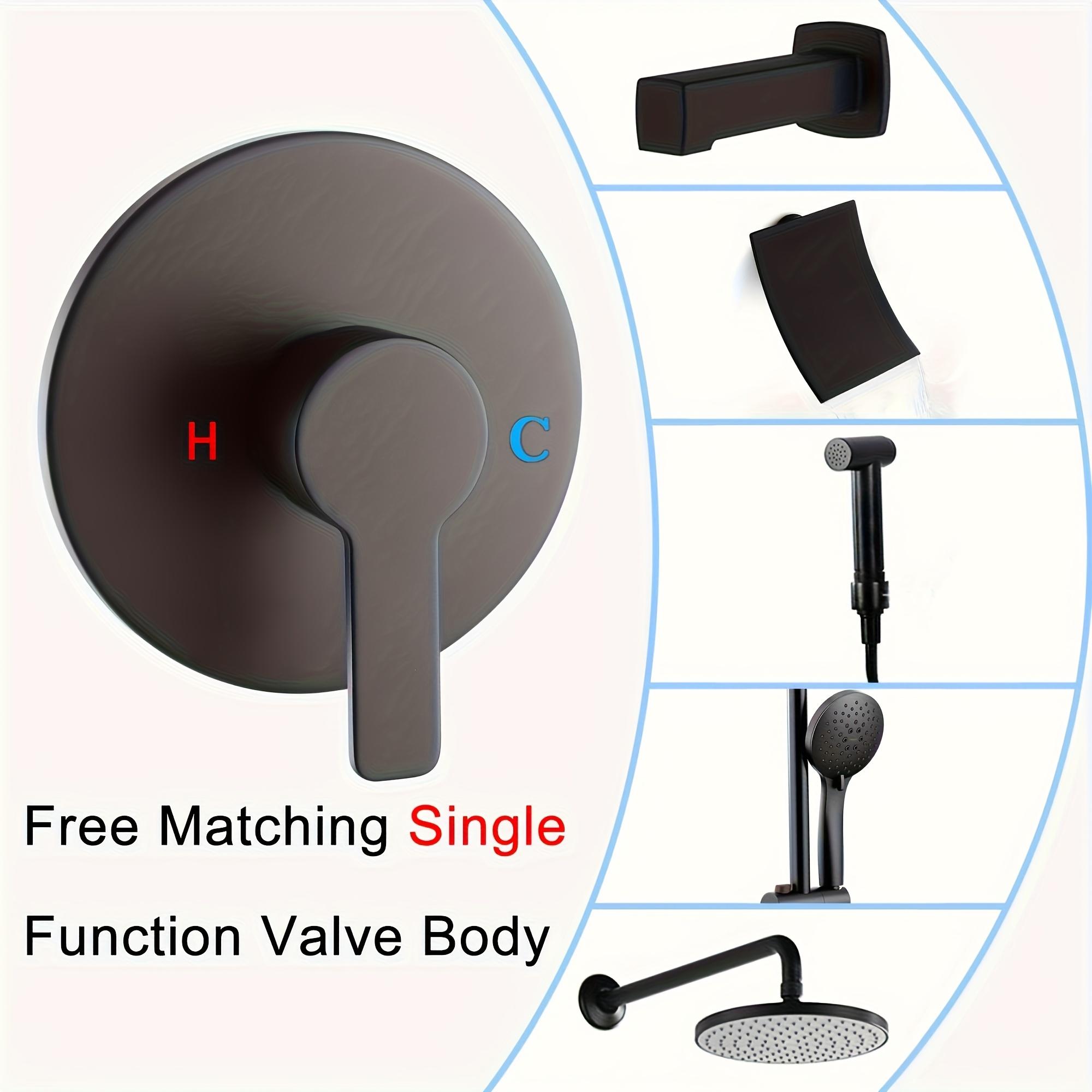 1pc Single-Function Shower Mixing Valve Kit with Internal Thread (for /EU) - Wall-Mounted Shower Control Valve, Easy Installation Bath/Shower Temperature Regulator, Compatible with most Bathrooms & Plumbing Systems