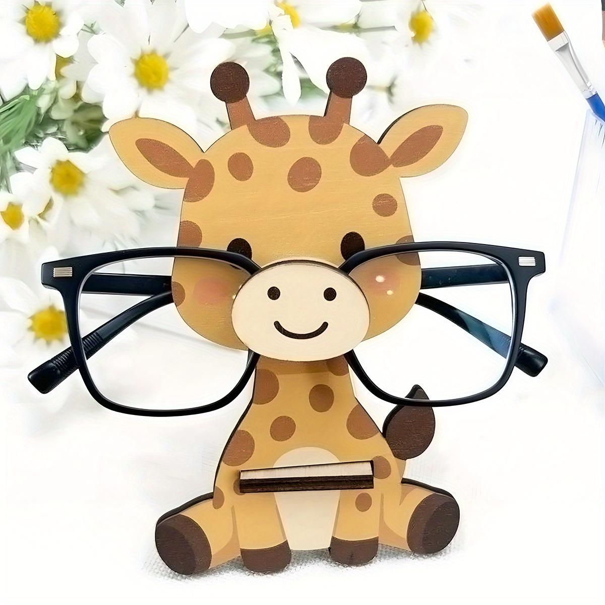 Giraffe Shape Glasses Jewelry Stand, Glasses Holder, Cute Animal Design, Suitable for Fashion Glasses, Necklaces, Home Office Desk Organizer, Unisex Gift