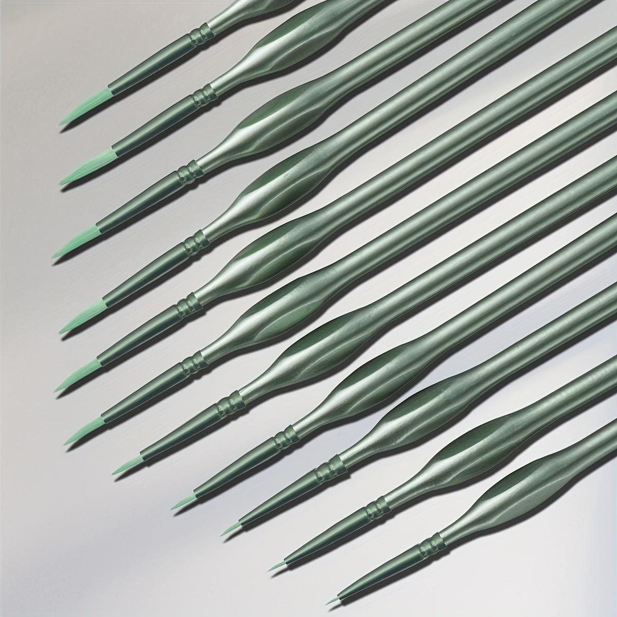 Miniature Paint Brushes,11pcs Small Fine Tip Paintbrushes, Micro Detail Precision Paint Brush Set,Triangular Grip Handles Art Brushes, Artwork, Artwork Supplies