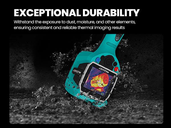 Thermal Imaging Camera, MILESEEY Handheld 256*192 IR Resolution Thermal Imager, 3.5 Inch LCD Display IP65 Waterproof Rechargeable 6 Palettes Thermal Camera with Auto Track Cold and Hot Spots Function Christmas gifts