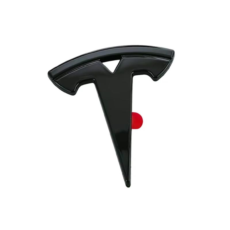 1PCS Car Styling Logo Steering Wheel Center Badge Logo Sticker Decal For Tesla Model 3 Mode S X Model Y Juniper Roadster SpaceX