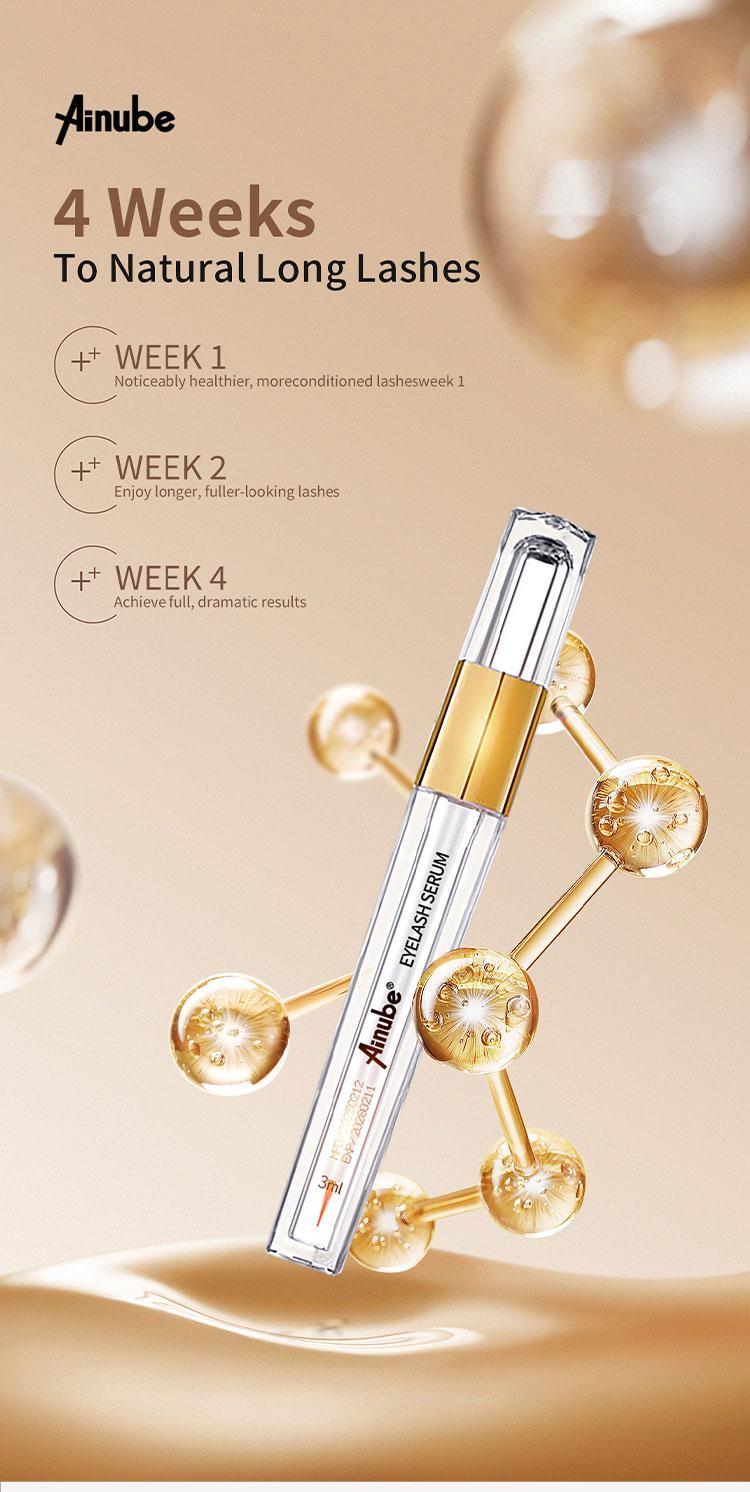 Ainube Lash Growth Serum – Plant-Based Formula for Naturally Longer, Fuller Lashes | Dual Tube Set (3ml x 2) | Nourishing, Gentle & Safe for Sensitive Eyes