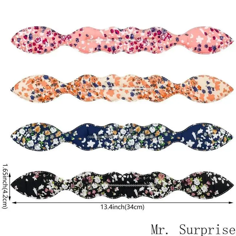 Women's 4-Pcs Rabbit Ear Hair Bun Maker Set - Reuse-Ready Hair Styling Tools, Cute Elegant Magic Comb, French Twist Twister Accessories for Daily Hairstyling, Ideal for Women/Girls Adults (4 & Above)