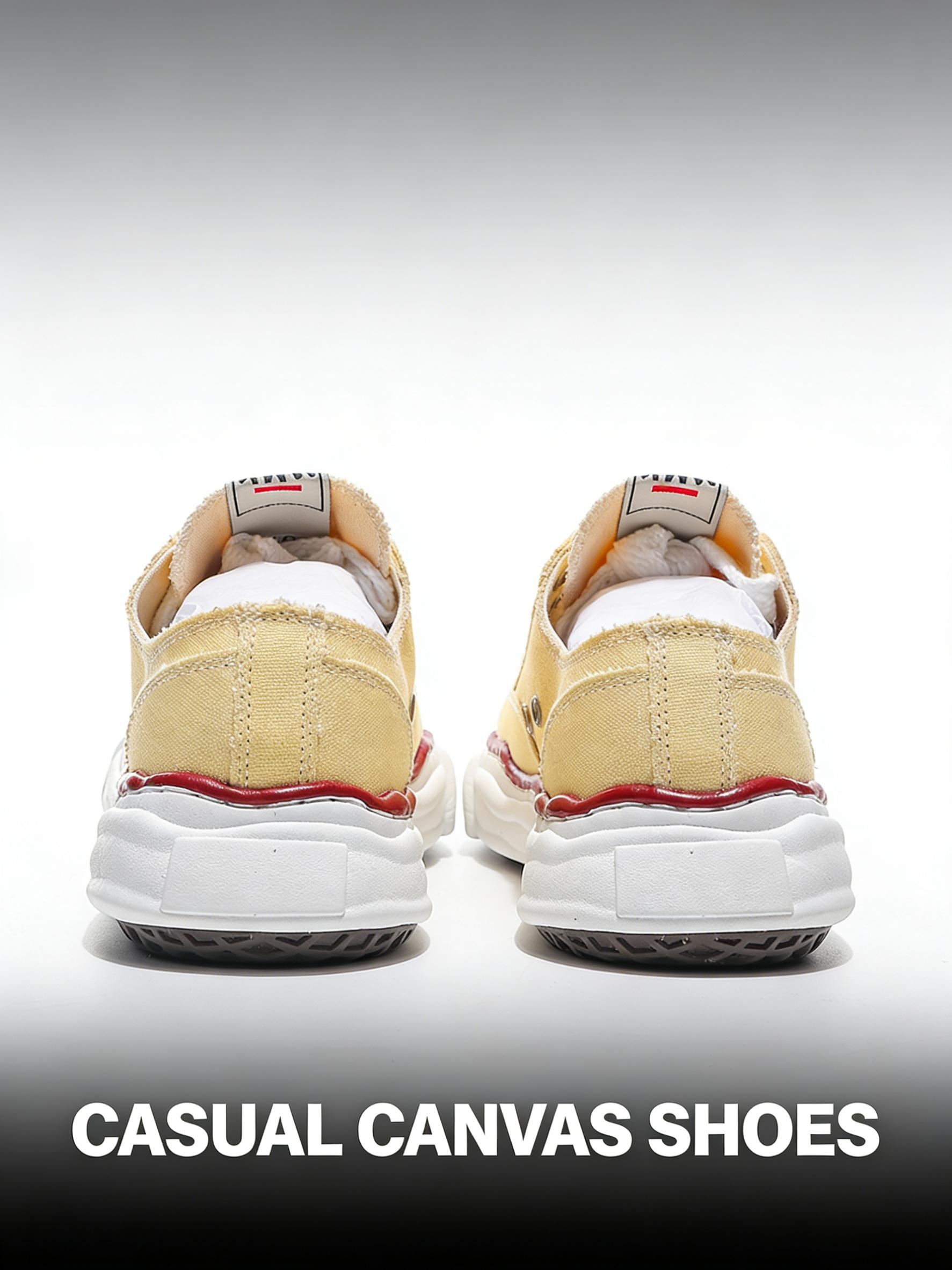 TikTok Trending Unisex Chunky Platform Lace Up Canvas Shoes Comfortable Lightweight Fashion Casual Sneakers for Daily Wear Travel Outing