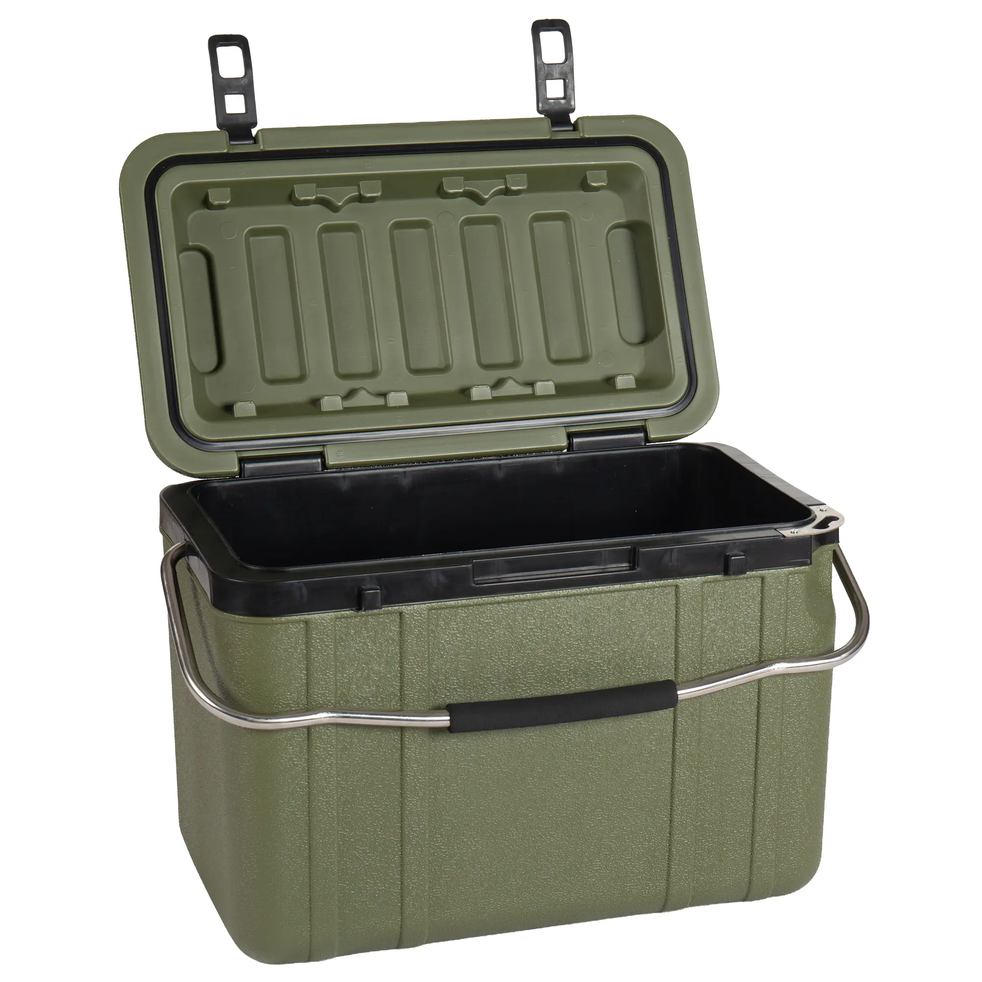 25 Qt Insulated Portable Hard Shell Cooler - Ultra-Light, Heavy-Duty, Leak-Resistant Ice Chest, Keeps Ice 5-7 Days for Camping, Tailgating, Outdoor Adventures