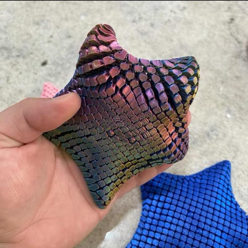 Christmas Gift,3D Printed Starfish Ocean Animal Figurine, Kids Toy Bulk Gift, Jointed Bendable Stress Relief Toy, Fidget Relief, Christmas Present