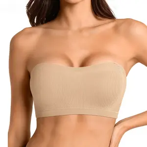 Stay Put Bandeau Bra, Strapless Bra Wireless Seamless Comfort Day