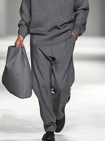 COOFANDY Comfy Quiet Luxury 2-Piece Set - Casual Turtleneck Top and Loose Pants, Elastic Fabric COOFANDY Comfy Quiet Luxury 2-Piece Set - Casual Turtleneck Top and Loose Pants, Elastic Fabric