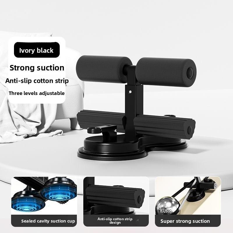 Abdominal Crunch Helper with Handle and Dual Suction Cups, Strong Suction Waist Trainer for Core Sculpting, Unisex Home Fitness Equipment